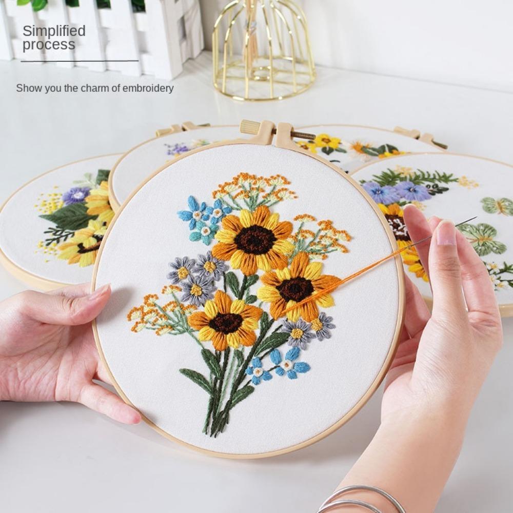 Starter Kit Embroidery Starters Kit Cotton Linen Cloth Cloth Embroidery Cross Stitch Kits  Adults
