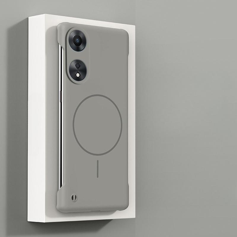 Ultra Thin Frameless Magnetic Case for OPPO A1 A98 A58 4G A55 A54 A18 A38 A17 A17K Magsafe Hard PC Matte Cover Shell Funda