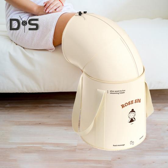 Collapsible Foot Bath Bucket with 5-Layer Insulation Portable Soaking Bag Hot Cold Baths Waterproof Design Foot Spa Bucket