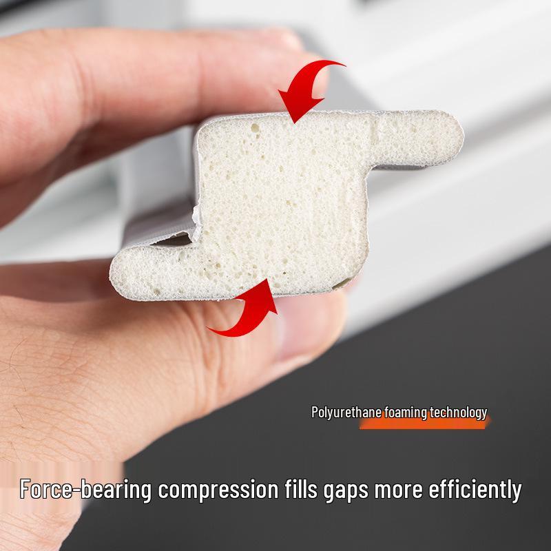 Dinggu Z-type Sliding Window & Door Seal Strip - Soundproof & Windproof for UPVC Windows