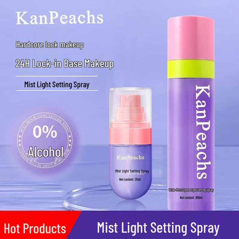 Mist Realm Light Setting Spray: Quick-Drying, Long-Lasting, Sweat-Proof, Smudge-Resistant, Gentle, Non-Irritating.
