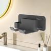 Dryer Holder Rack Hair Styling Tools with Comb Punch-free Bedroom Salon Storage