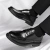 Leather Shoes Men's 2024 British Business Dress Men's Leather Shoes Casual Height Increase 8CM Wedding Groom Shoes