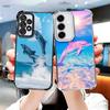 Custodia per Telefono Morbida con Delfino Carino Oceano per Samsung A17 A27 A07 A37 A57 A16 A56 A15 A55 A14 A54 A13 A53 A26 A36 A25 A35 A24 A34 A23 A