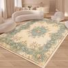 Vintage Rustikaler Teppich Shabby Rosen Teppiche Luxuriös Weich Elegant Traditionell Floral Boden Teppich für Wohnzimmer Schlafzimmer