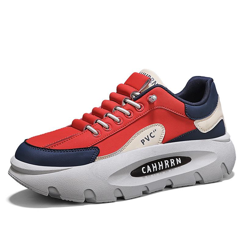 

Autumn and winter new sports men s shoes casual trend thick soles increase ins men s students contrasting color dad shoes men s 44