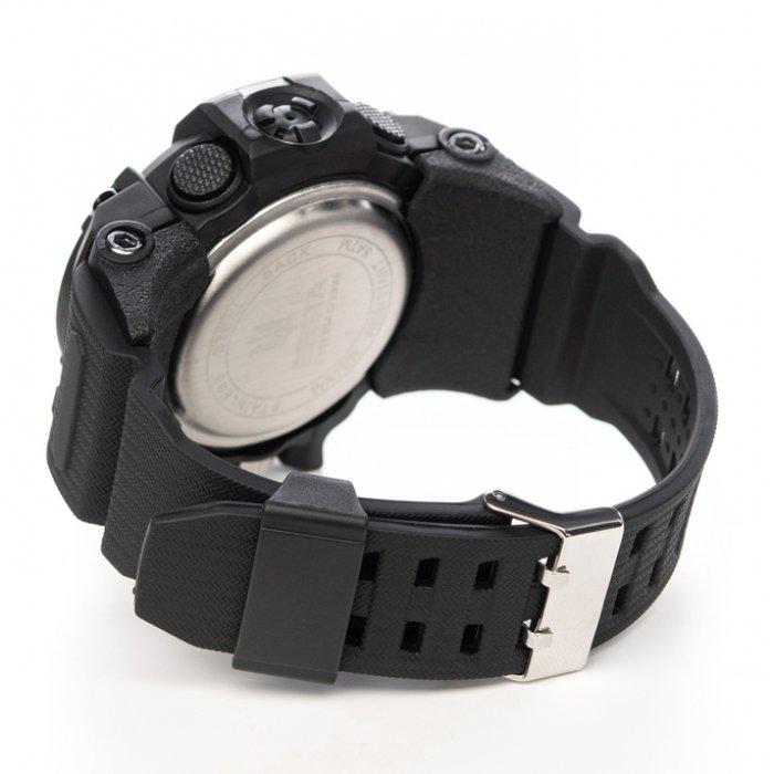 Men's Sports Tactical Watch Besta Power Black with Stopwatch and Alarm Clock