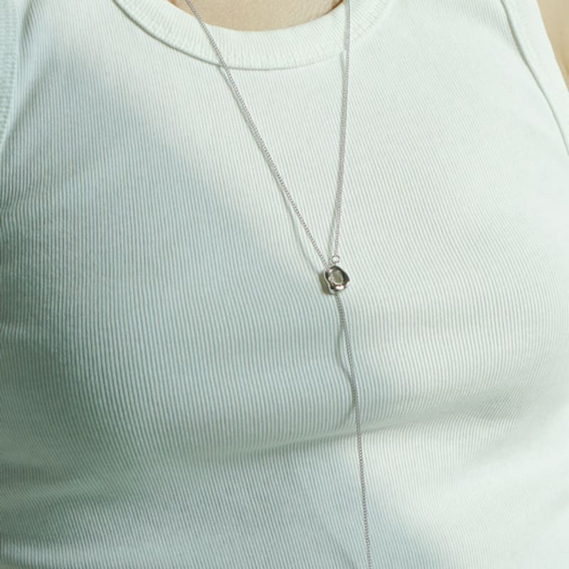 OURPIERRE HEART DROP NECKLACE