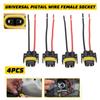 Wire Pigtail H11 Female S Two Harness Head Light Low Beam Socket Connector Plug