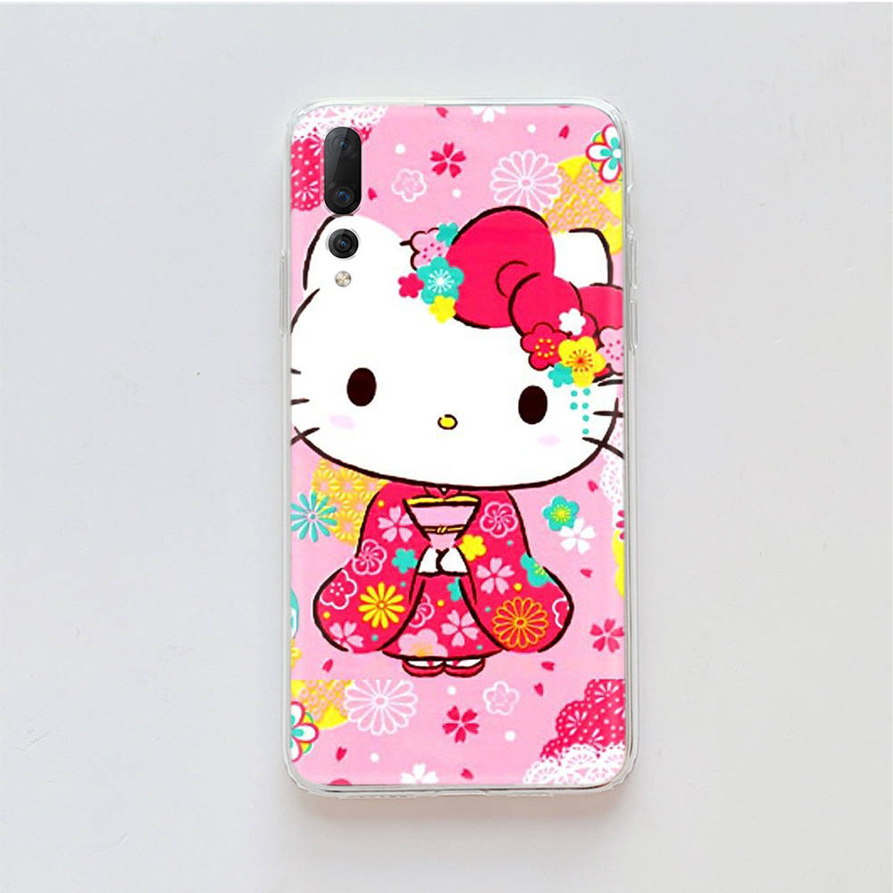 Transparent Case for Samsung A04 A14 A23 M33 M53 Realme 10 9 C35 C55 VIVO X80 Infinix Hot 30 Note 11 Tecno Spark 8P Pro L-19 Hello Kitty