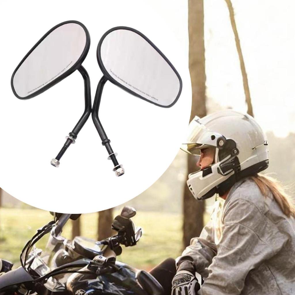 2 Pieces Motorcycle Rear View Mirrors High Replace Accessories