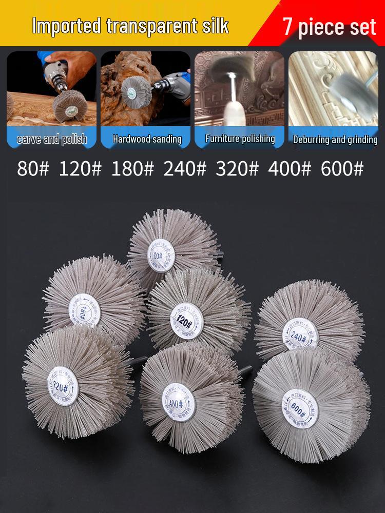 DuPont Silk Nylon Wood Carving & Polishing Wheel with Flower Head Design