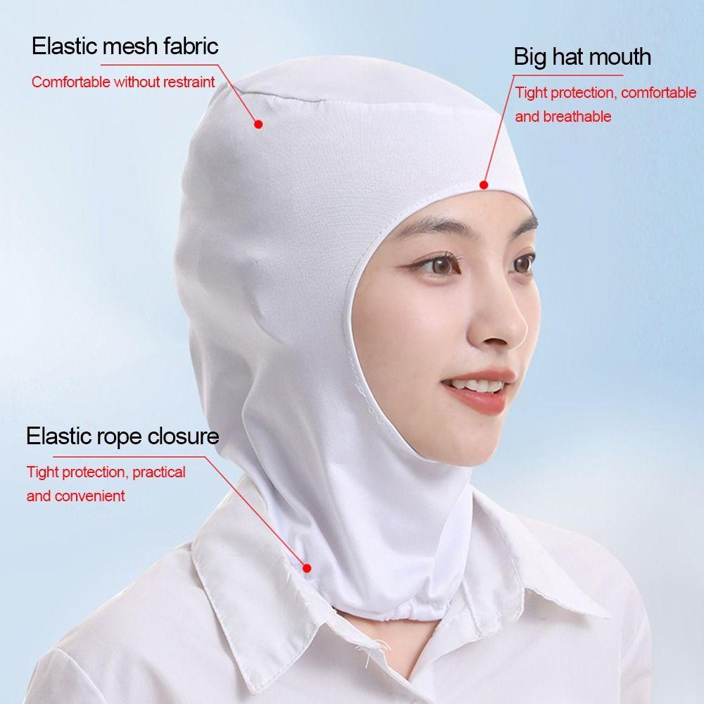 Breathable Work Cap Elastic Work Hat New Balaclava  Food Factory