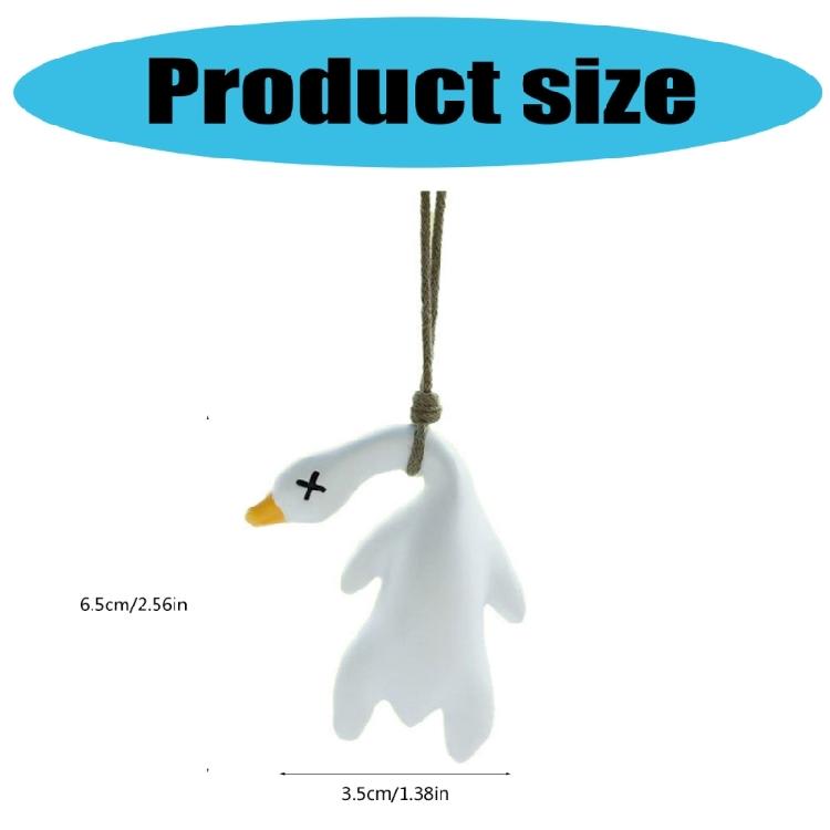 Sunshine  Discoloration Duck Car Pendant Temperature Sensitive Pendant Fun Color Changing Accessory for Rearview