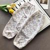 New Fashion Floral Ice Silk Gloves Anti-UV Loose Long Mittens Breathable Arm Protectors Riding Driving Sleeves Summer
