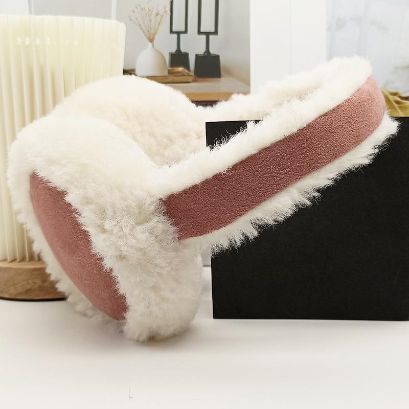 Rabbit Fur Plush Ear Muffs: Fashionable Winter Ear Protection for Cycling, Cold, and Anti-Freeze Conditions. Perfect for Outdoor Warmth.