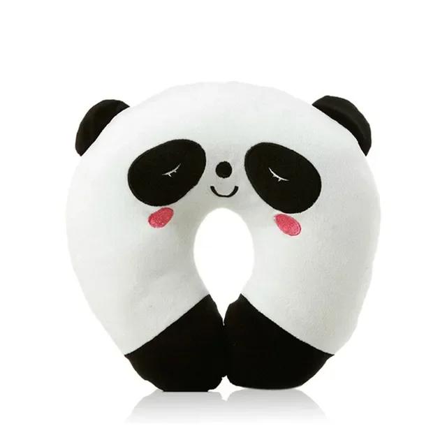 Soft U-shaped Plush Sleep Neck Pillow Office Cushion Cute Kids/Adults Travel Pillow Soft & Cozy