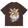 230 g/m² 100% Baumwolle Digimon V5 Angewomon Aufdruck Unisex Schweres Baumwoll-T-Shirt