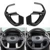 For Toyota Tundra  Steering Wheel Trim 2pcs ABS Carbon Fiber
