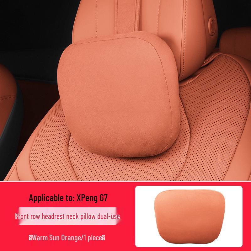 XPeng G7 Neck and Lumbar Support Pillow - Comfortable Car Headrest and Soft Cushion Accessory