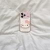 Apple 17 Pro Max Full Coverage Phone Case with Lanyard and Ink Splash Kitty Design for iPhone 16/15
