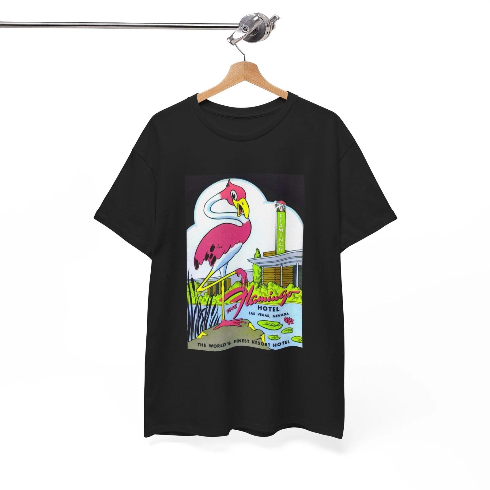 The Flamingo Tshirt Vintage Las Vegas Casino Strip Retro Unisex Heavy Cotton 3 S