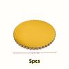 5pcs Cake Board with Golden Circular Cake Circles, 6/8/10/12 Inch Cake Base Cardboard, Suitable for Baking Cakes, Golden