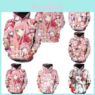 Hanorac Unisex Confortabil și Elegant cu Model Anime Darling In The Franxx Zero Two