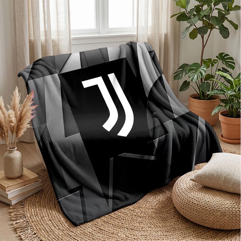 Coperta a tema Juventus FC Morbida coperta in flanella Coperta morbida tipo plaid Coperta accogliente per divano e letto per arredamento domestico