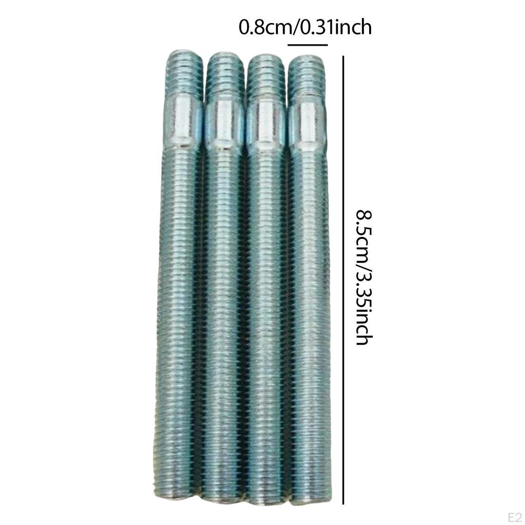 Carburetor Studs Kit Steel Hardware Accessory Compatible Replace Parts Attachment Professional High