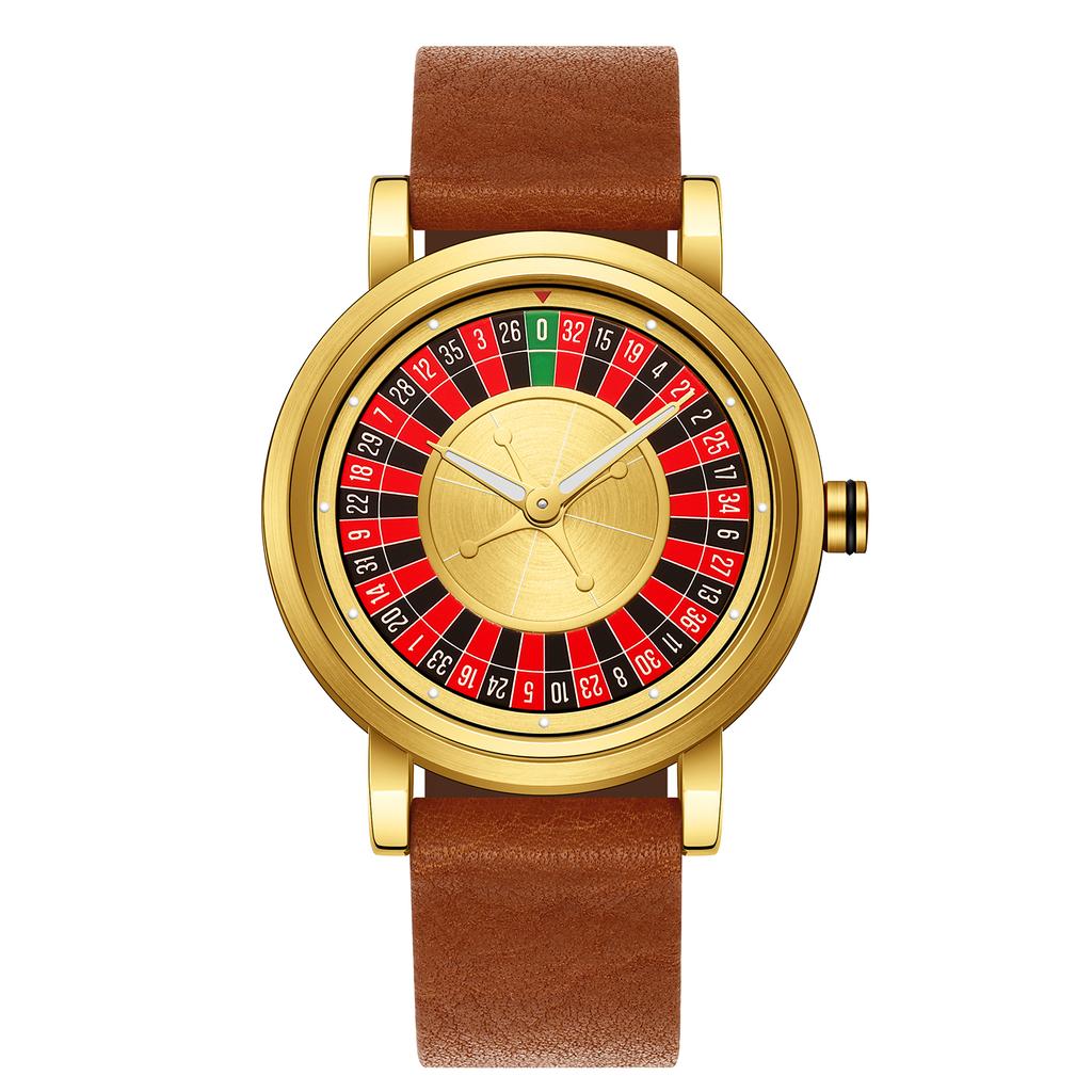 New Fashionable Creative Rotating Wheel Dial Men Watch Luminous Waterproof Quartz Watches Relojes Para Hombres