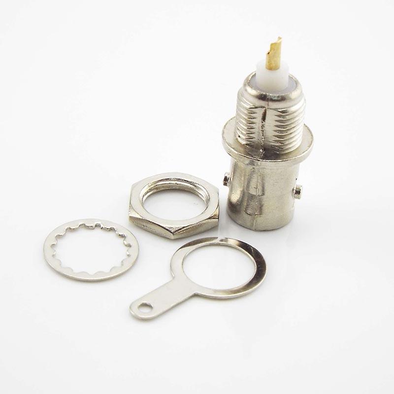 BNC Female Socket Solder Connector Chassis Panel Mount Coaxial Cable For text Welding Machine Parts