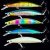 [RISOUHE] Lure Floating Minnow Set, 5 Colors, Minnow, Sea Bass,
