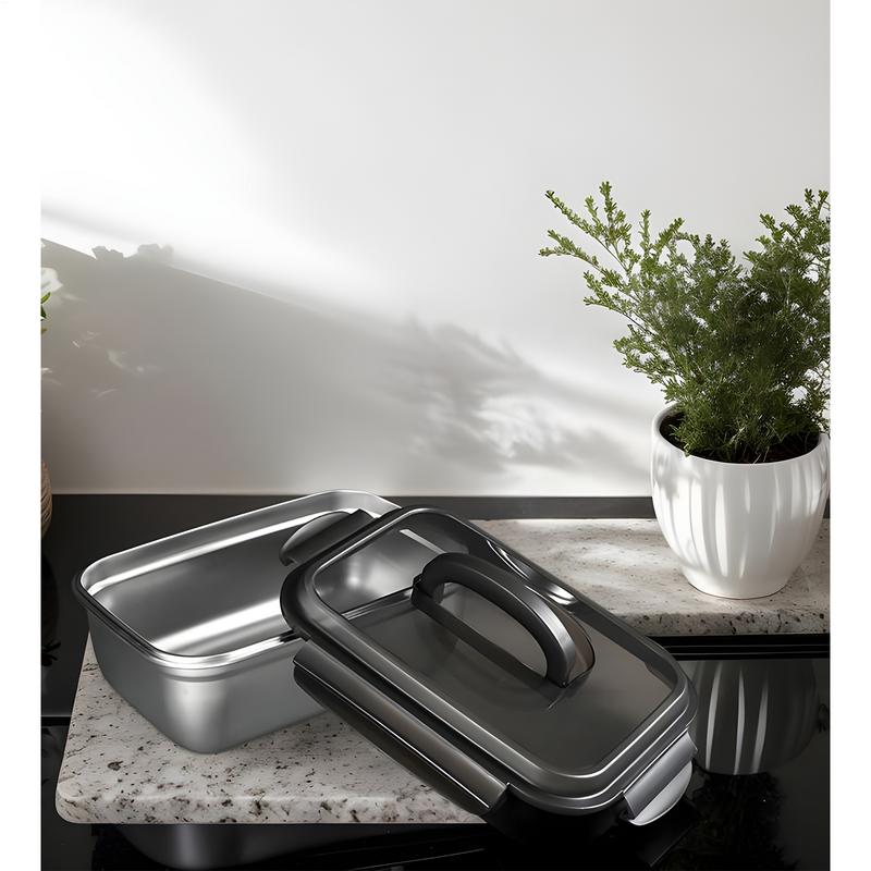 

Vacuum Food Box Stainless Steel Airtight Fruit Storage Container Large Capacity Fresh-Keeping Fruit Keeper Kitchen Storage For United States