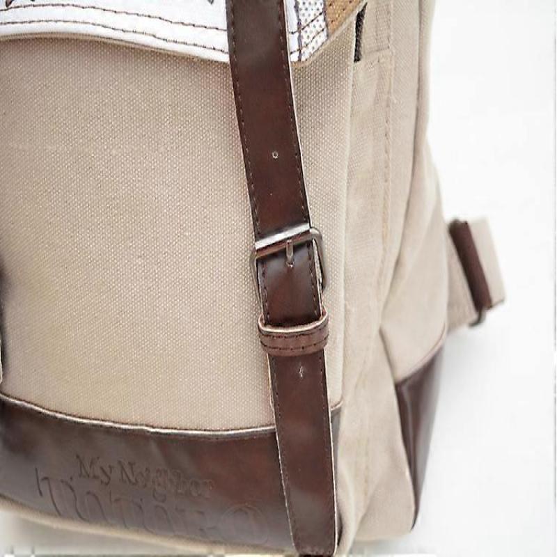 Sac d'école en toile de dessin animé Mon Voisin Totoro Sac à dos Design Hijab Sac à dos étudiant