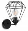 ELEGANT RETRO WALL LAMP WIRE BLACK LOFT