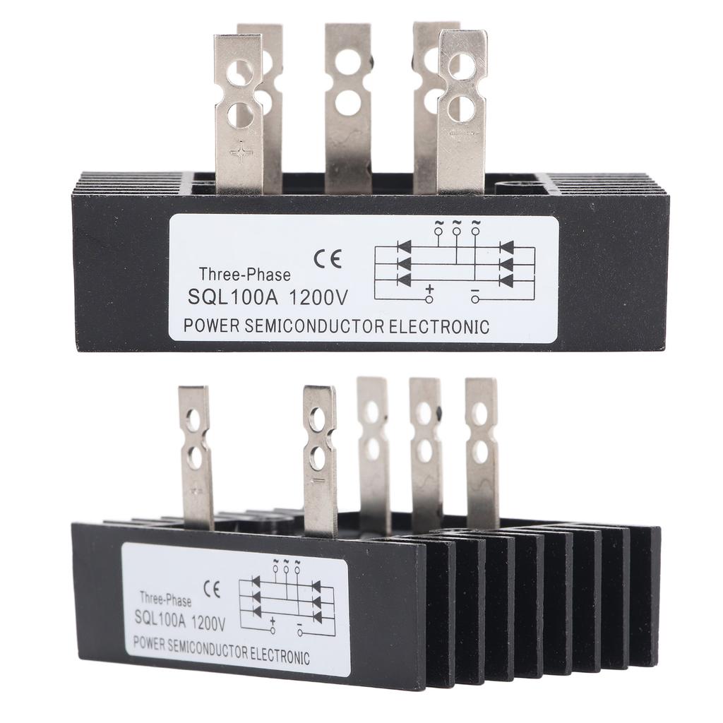 High Power Rectifier Diode Bridge Voltage Regulator 3 Phase 100A 1200V Module with Heatsink