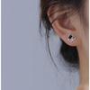 Women's Accessories Sari Black Square Layer Piercing