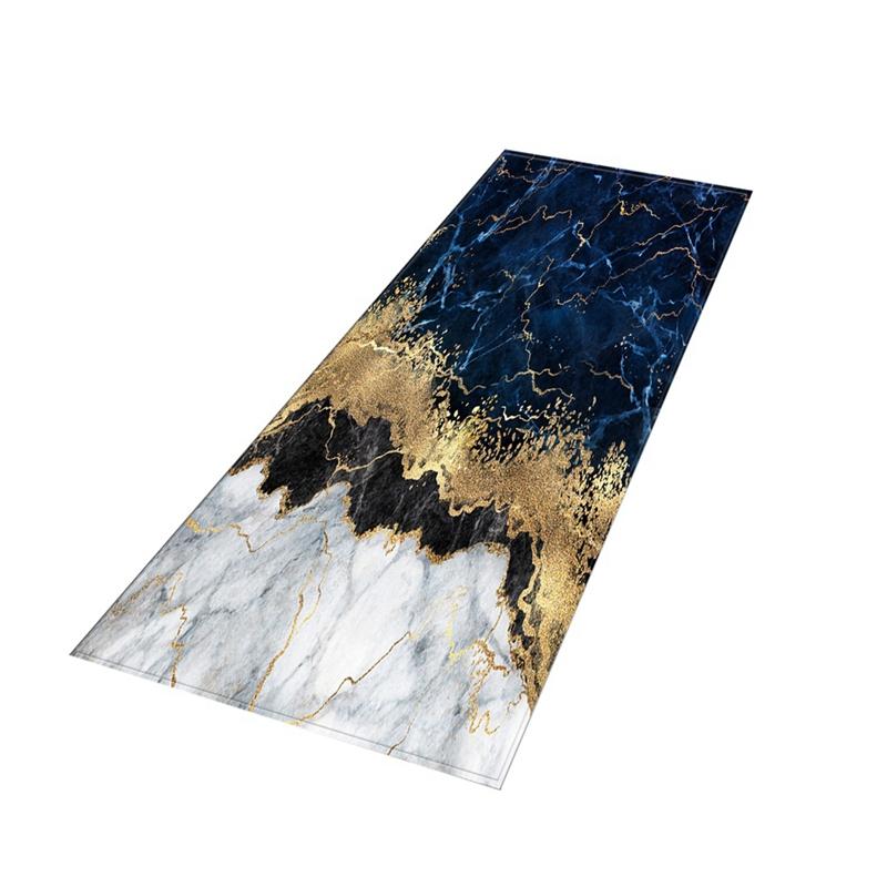 Area Rug Marble Pattern for Entry Way Living Room Hallways Modern Doormat