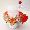 Uyghur Nationality Hat With Embroidery Pattern And Feathered For Women Cosplay Parties And Carnivals Cultural Festival