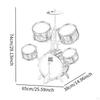 Beginner Kids Drum Set Includes Drumsticks Stool Boys Girls PVC Development Music Toy Educational