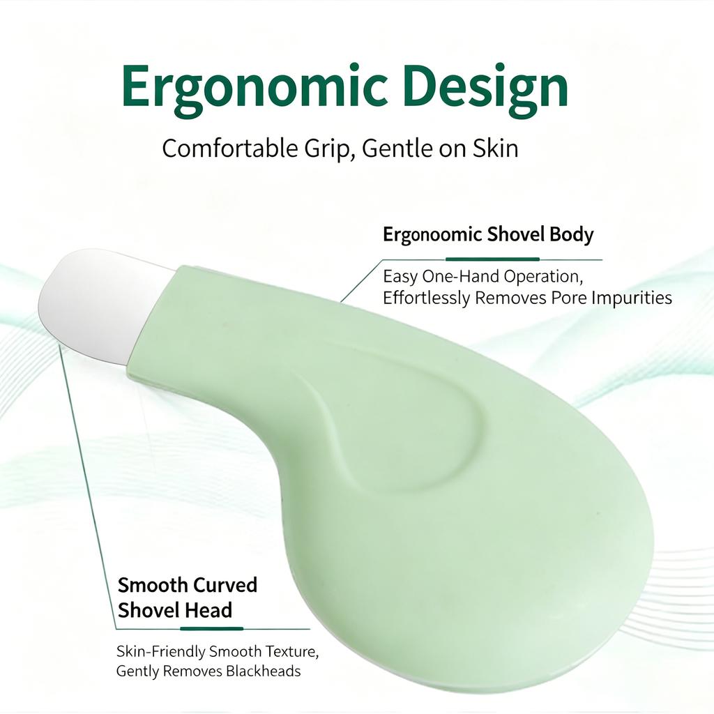 Stainless Steel Blackhead Remover Spatula Non-Electric Facial Pore Cleansing Scraper Nose Blackhead Acne Removal Skin Care Tool