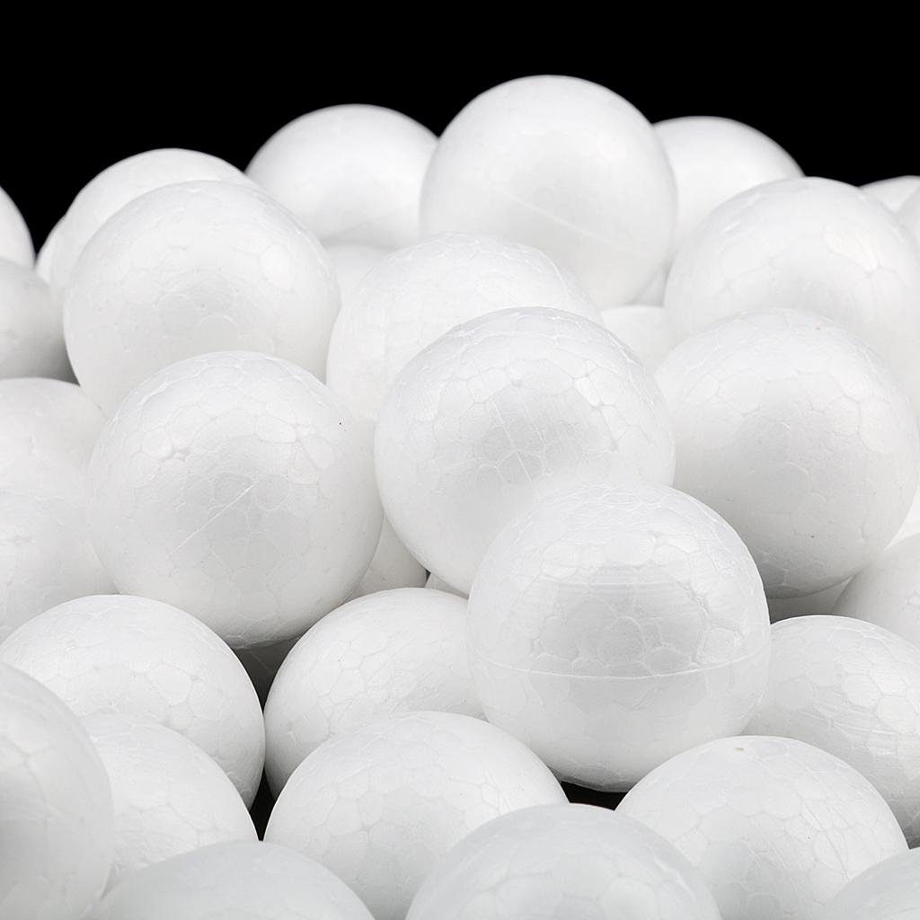 White Foam Balls, Polystyrene Craft Decoration Balls for Model Making, Decoration,