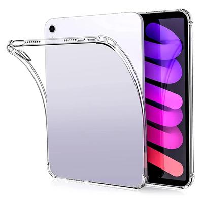 Průhledný silikonový kryt pro iPad Mini 6 8,3 palce, nárazuvzdorný ultra čirý kryt pro Apple 2021, chránič obrazovky