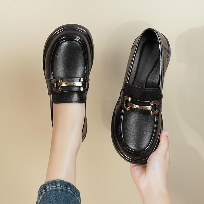 Fashion AIYUQI Loafers Women 2025 Genuine Leather Spring Shoes Women Casual British Style Slip-on Ladies Shoes