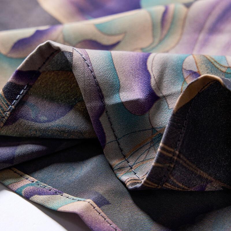 Pasite Women's New Chinese Style Chiffon Two-Piece Set