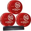 RedOne Aqua Wax Full Force Red Lot De 3 Pots De Cire Coiffante 150 Ml + Peigne De Poche