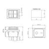 1 Piece 12V/220V 30A ON OFF Heavy Duty 4pin DPST IP65 Sealed Waterproof T85 Auto Boat Marine Toggle Rocker Switch With LED