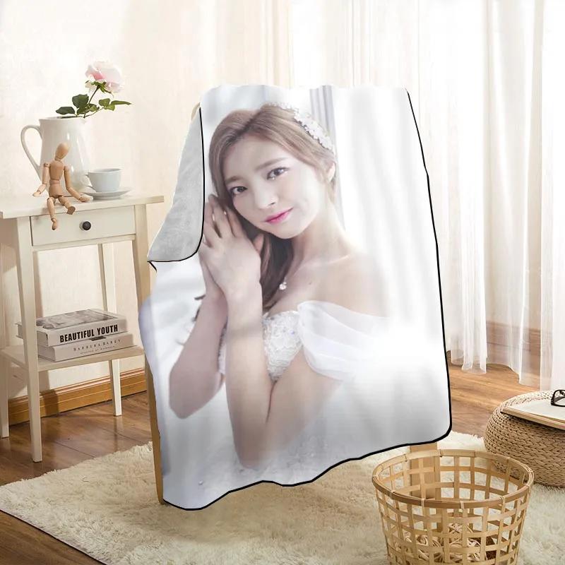 Modern Popular LABOUM KPOP Girl Blanket On For The Sofa/Bed/Car Portable 3D Blanket For Kid Home Textile Fabric 1009