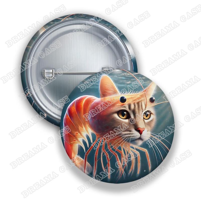 

Горячие итальянские значки Brainrot Ai Animals Meme для аксессуаров Tralalero Tralala Tung Sahur Button Brooch Pins Fans Friends Gifts